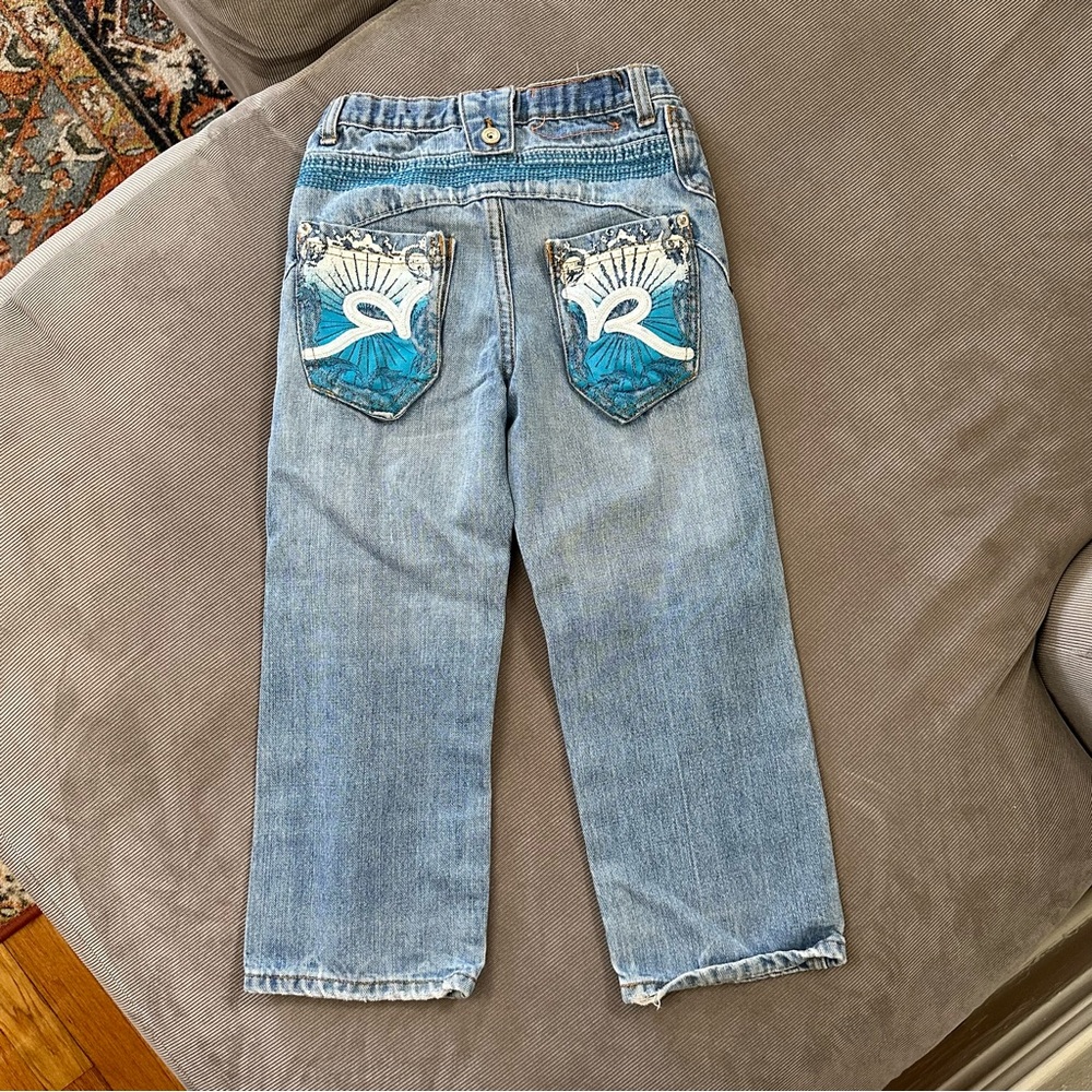 Lot Of 2 Rocawear Boys Jeans Straight Leg Original Fit Adjustable Waist Size 6 - Picture 12 of 13